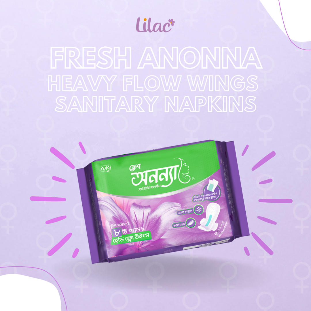 Fresh Anonna Sanitary Napkins Heavy Flow Wings