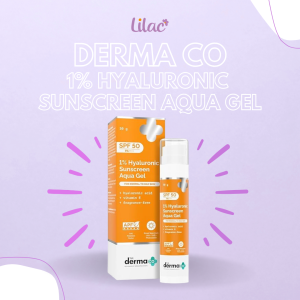 The Derma Co 1% Hyaluronic Sunscreen Aqua Gel SPF 50 PA++++ - 50 gm