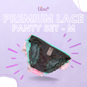 Assorted Premium Lace Panty Set of 3 - Size M
